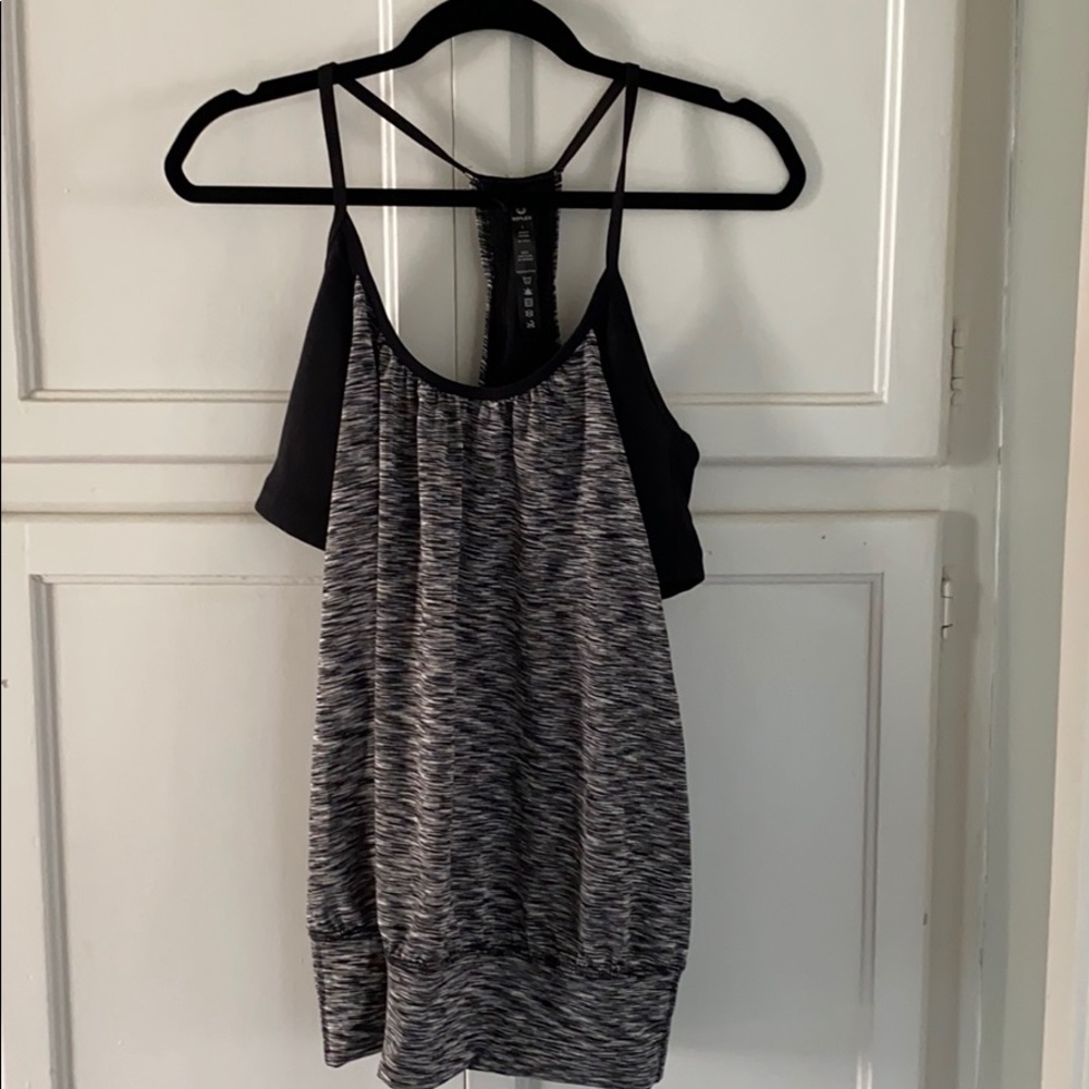 Workout tank with built in sports bra